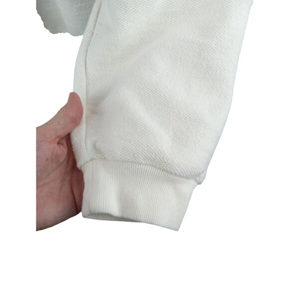 Lands End Mens Sweater Sweatshirt Crew Neck Size Tall XL Ivory 100% Cotton Euc - Picture 4 of 8